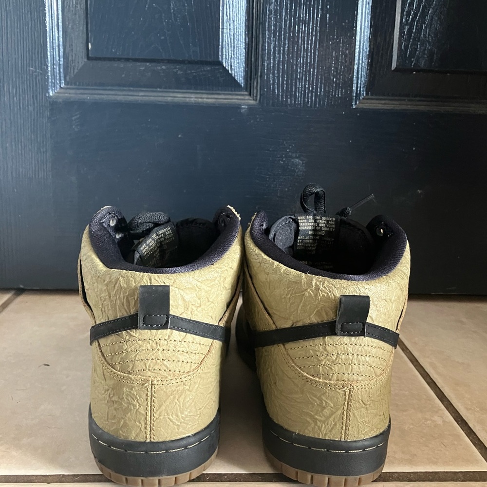Vintage NIKE SB DUNK HIGH BROWN PAPER BAG sneakers - Picture 4 of 7